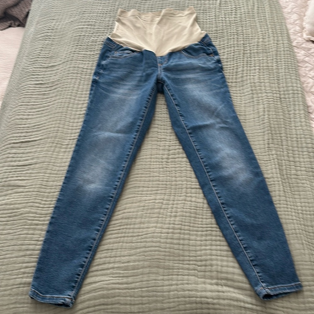 A-Glow Maternity Belly Panel Skinny Jeans